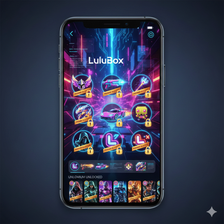 LuluBox APK for Android featured image showing gaming booster app interface