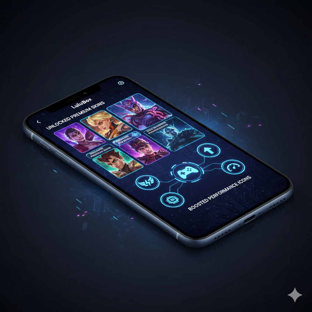 LuluBox Super Gaming Tool on Android unlocking premium gaming features