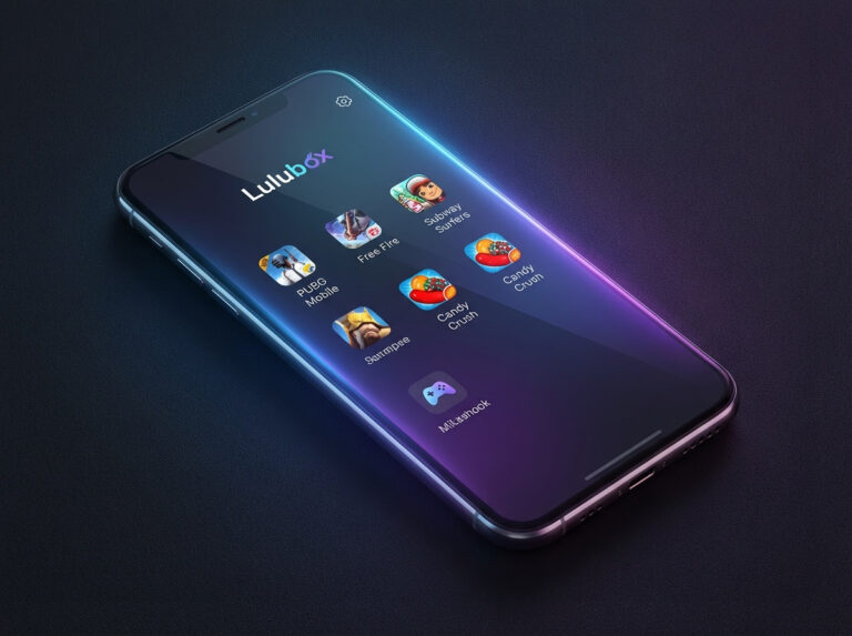 Lulubox APK for Android gaming toolbox app on smartphone