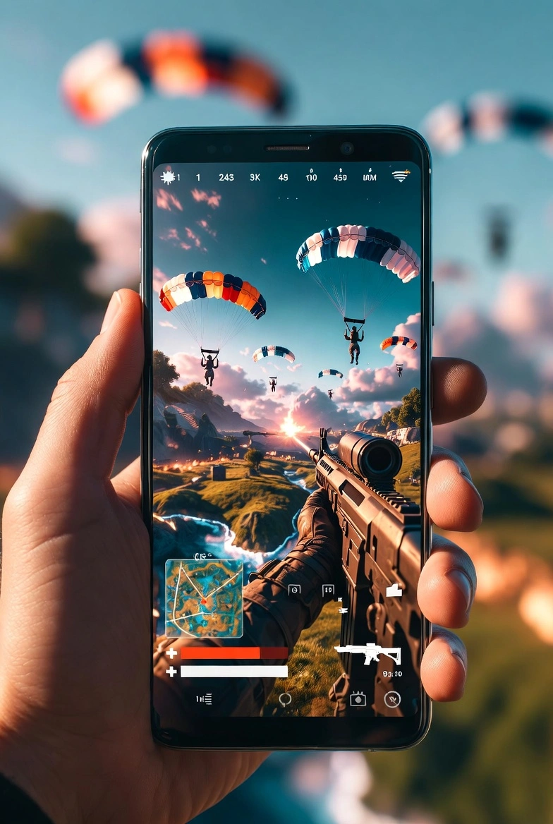 Free Fire Official Game battle royale gameplay on mobile